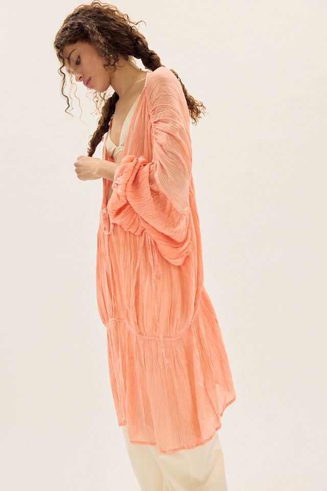 Juliet Sheer Tie-Front Duster Top #2