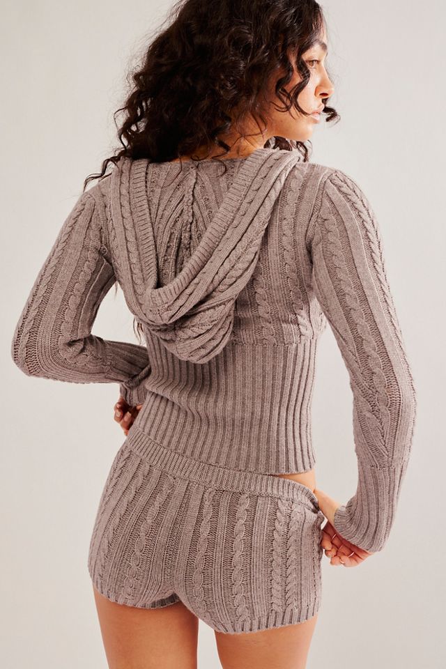 Frankies Bikinis Evermore Cable Knit Shorts #1