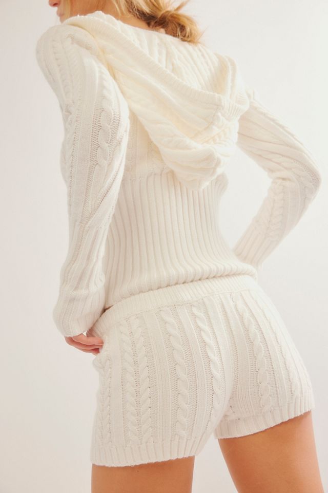 Frankies Bikinis Evermore Cable Knit Shorts #1