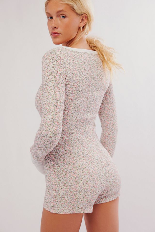 Frankies Bikinis James Waffle Romper #1