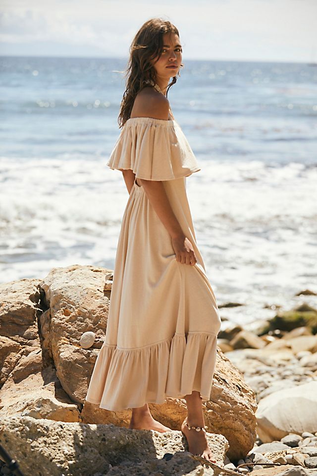 free people midi dress Sweet Hearts Short cap sleeves NWT Free People Printed Oasis