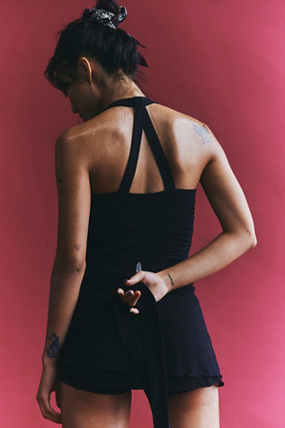 Little Bit Of Love Skortsie by FP Movement at Free People in Black, Size: Small