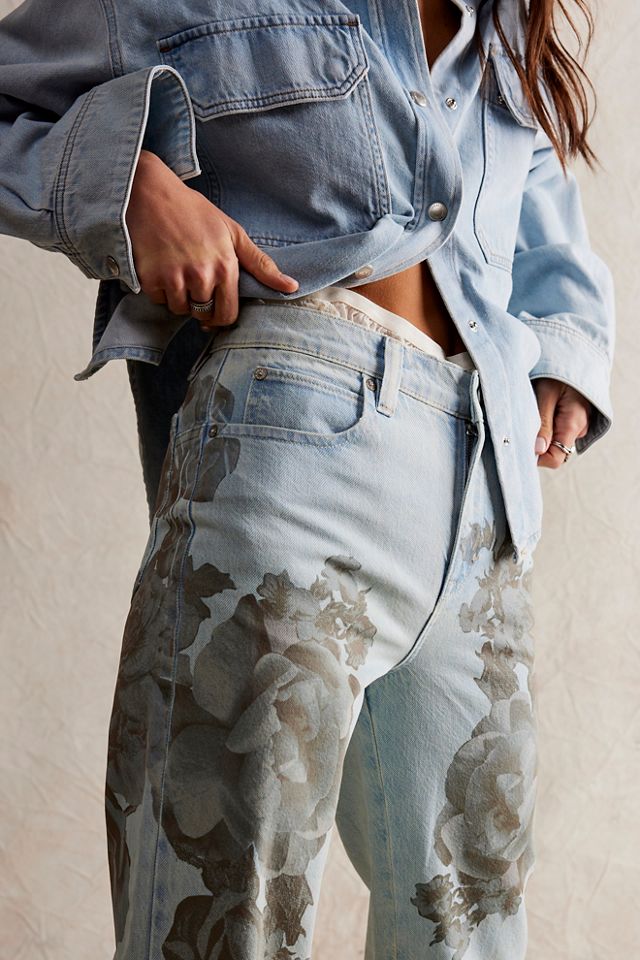 We The Free Tinsley Baggy High-Rise Printed Jeans | Free