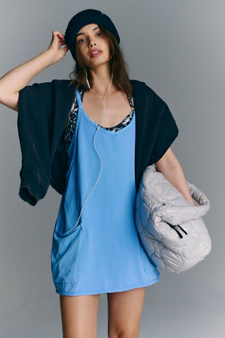 Hot Shot Mini Dress by FP Movement at Free People in Blueberry, Size: XL