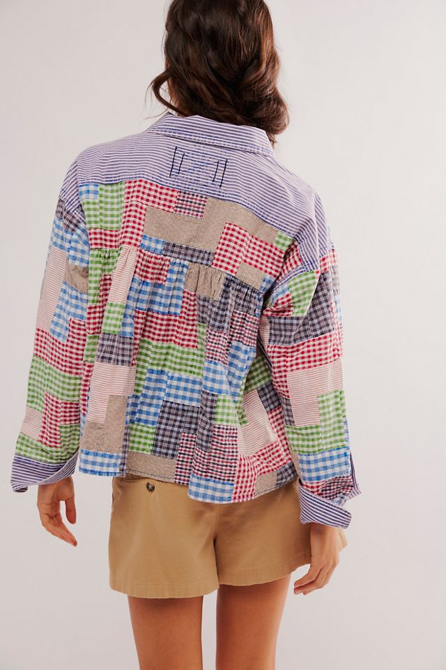 We The Free Hand-Patched Quilted Babydoll Top #1