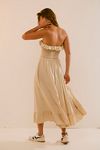Lush Life Linen Strapless Midi Dress | Free People UK