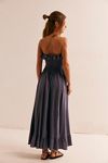 Lush Life Linen Strapless Midi Dress | Free People UK