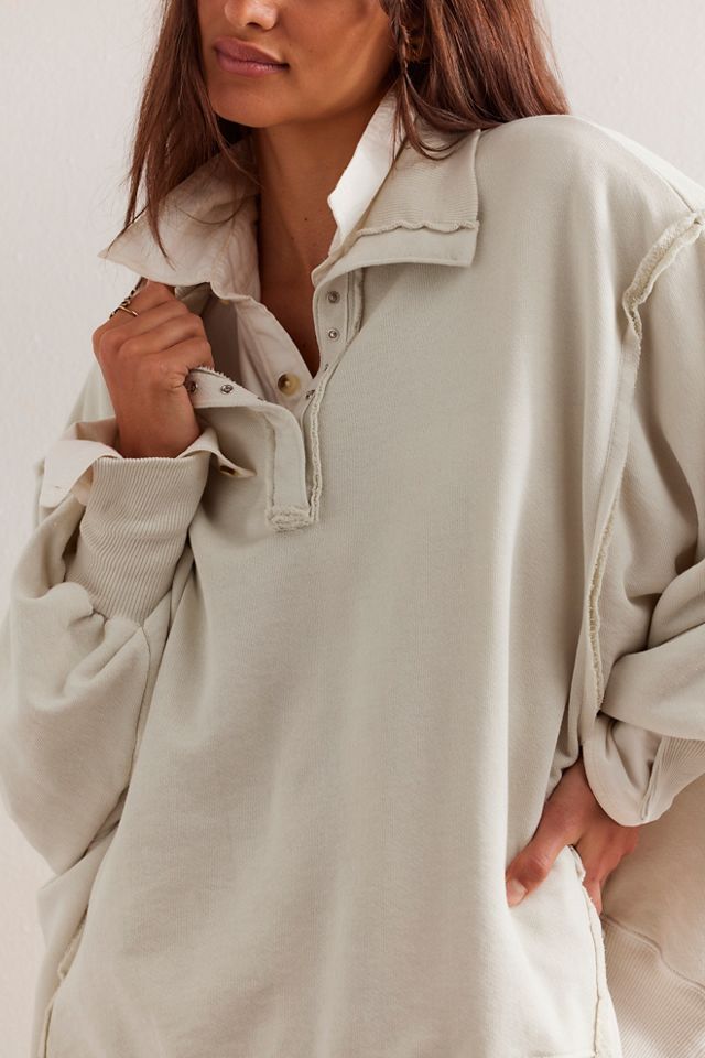 We The Free Camden Henley Sweatshirt | Free People
