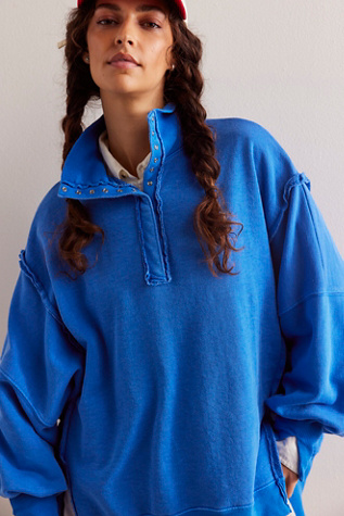 We The Free Camden Cropped Sweatshirt at Free People in Pink, Size: L
