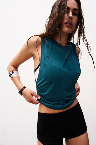 Tempo Sport Mode Muscle Tee by FP Movement at Free People, Deep Water, L