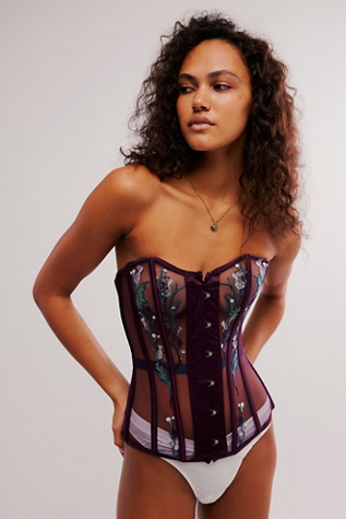 Cirsi Corset Cami Top by Thistle and Spire at Free People in Purple, Size: M/L