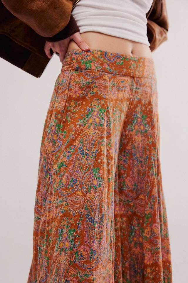 Summer Kiss Printed Godet Trousers #2