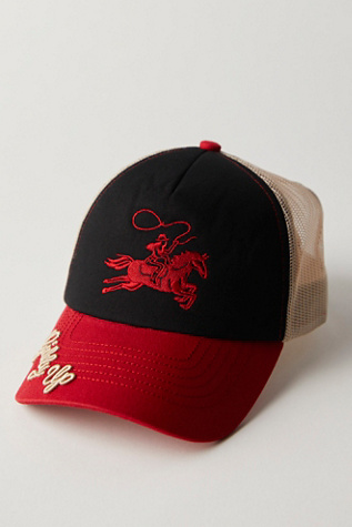 Giddy Up Trucker Hat by Understated Leather at Free People in Black