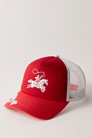 Giddy Up Trucker Hat By Understated Leather At Free People In Red