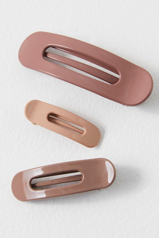 Kitsch Recycled Plastic Clip Set At Free People In Terracotta