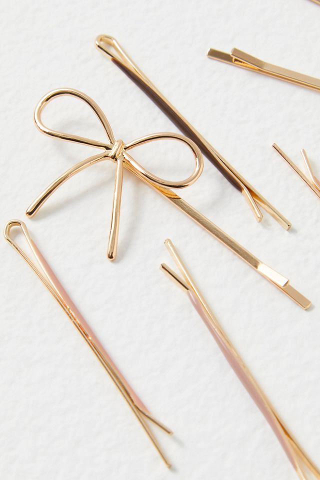 Set de Kitsch Épingles à Noeud et Épingles à Cheveux en Métal Émaillé #1