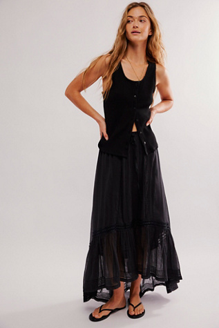 FP One Montana Maxi Skirt at Free People in Black, Size: XS