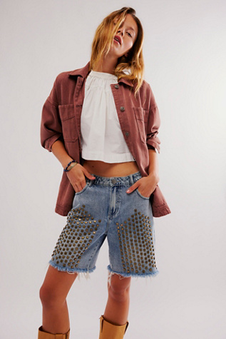 OneTeaspoon Studded Gladiator Jackson Shorts