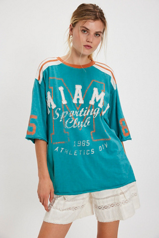 City Tee by Free People in Blue, Size: XS