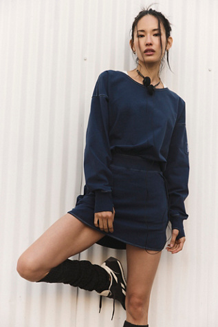 New Flow Skortsie by FP Movement at Free People, Midnight Navy, L