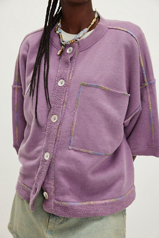 Matilda Sweatshirt by Free People in Purple, Size: M