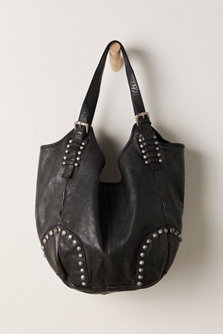 Bushwick Leather Tote By FP Collection At Free People In Carbon