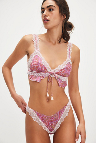 Wanderlust Undies by Intimately at Free People in Red, Size: S