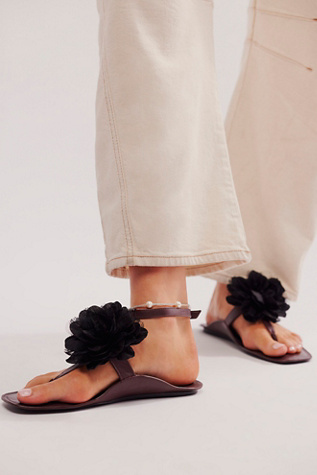 In Bloom Sandals by FP Collection at Free People in Burgundy, Size: US 8