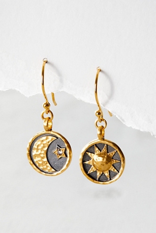 Satya Jewelry Ethereal Balance Earrings at Free People in Gold