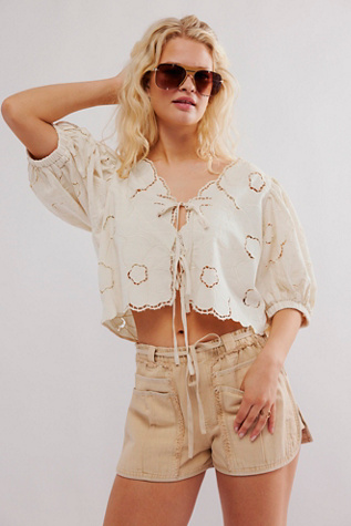 June Top by Bali at Free People in Ecru, Size: XS