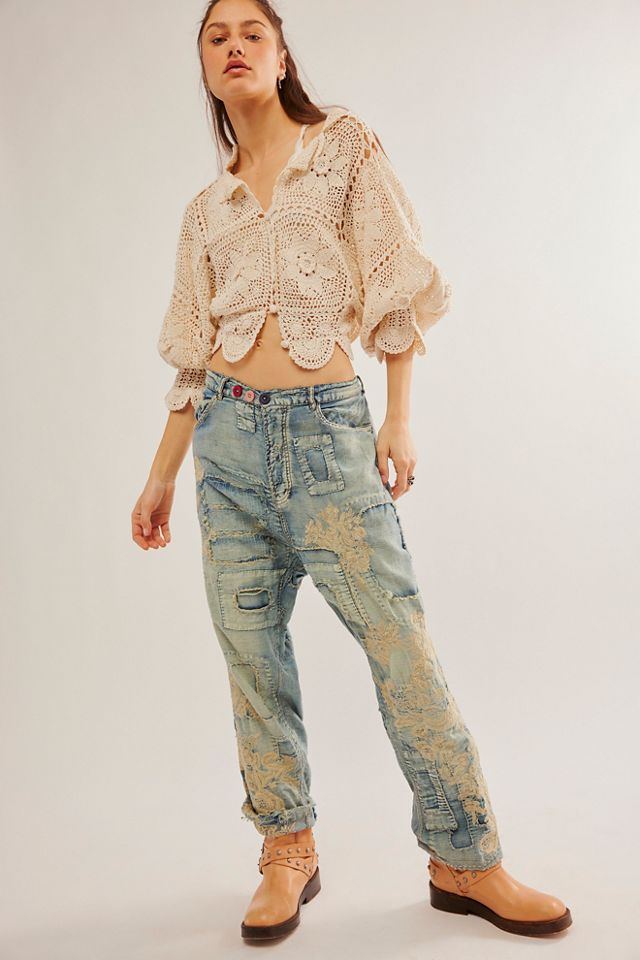 Magnolia Pearl Washed Denim Trousers #2