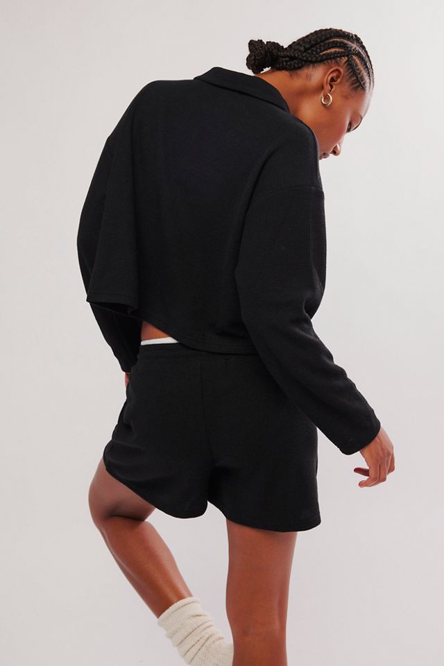 Waverles Recycled Waffle Shorts Co-Ord #1