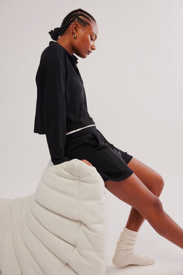 Waverles Recycled Waffle Shorts Co-Ord #2