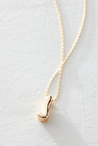 Bubble Monogram Necklace at Free People in J