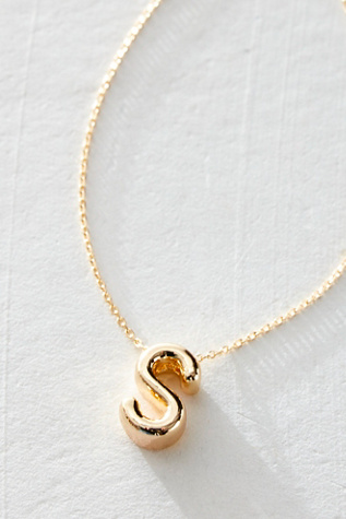 Bubble Monogram Necklace at Free People in S