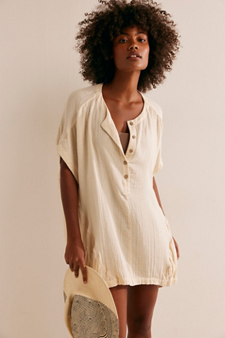 Alida Tunic by free-est at Free People in Wet Plaster, Size: Small