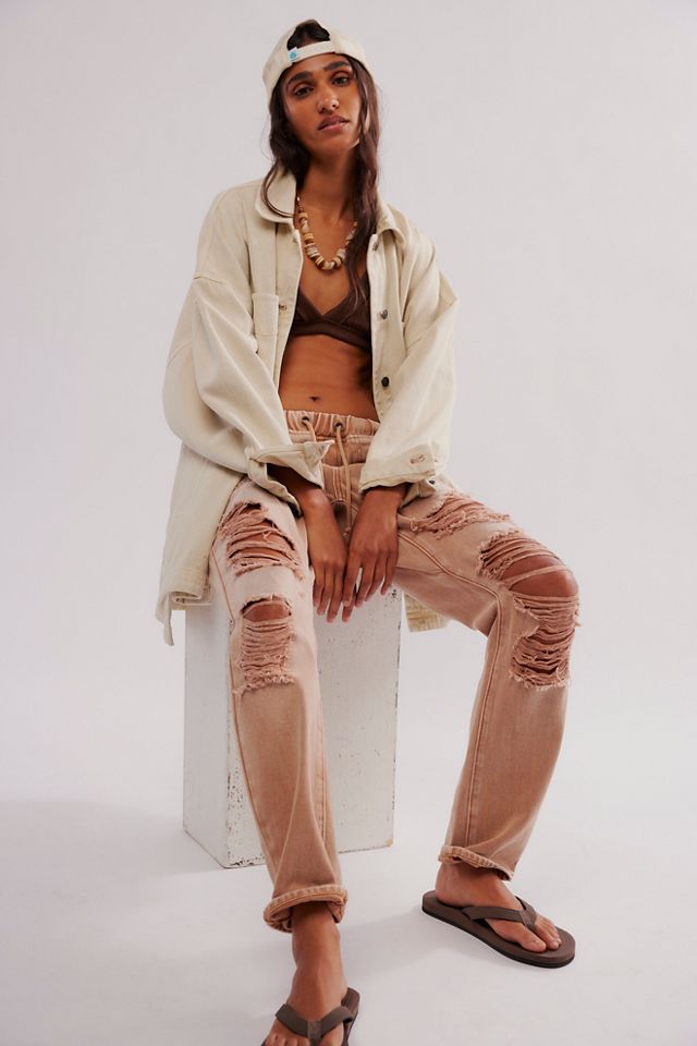 OneTeaspoon Tobacco Shabbies Boyfriend Jeans #3