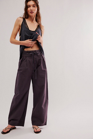 Sienna Paper Bag Trousers at Free People in Black, Size: US 12