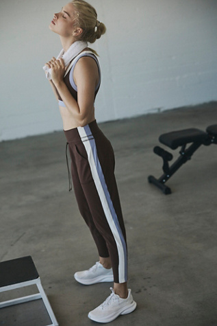 Never Better Colorblock Slim Jogger by FP Movement at Free People, Cocoa, XS