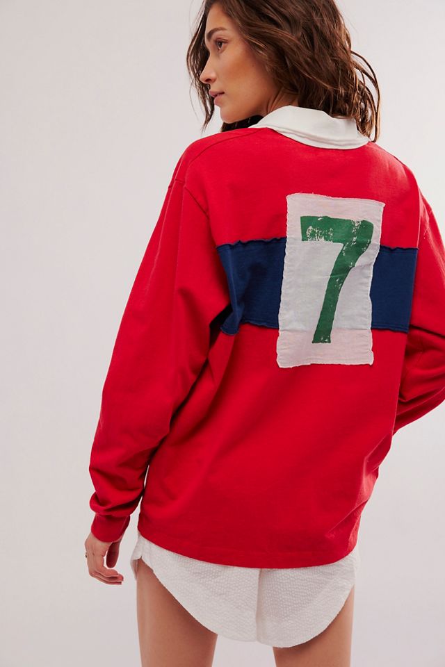 Rs7 Rugby Patchwork Long-Sleeve Tee #3