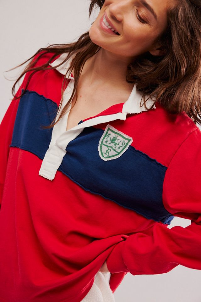 Rs7 Rugby Patchwork Long-Sleeve Tee #4