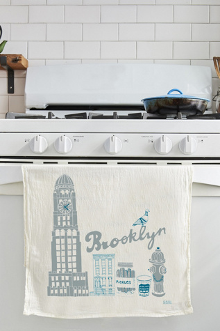 Claudia Pearson Brooklyn Tea Towel at Free People in White