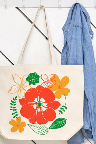 Женская сумка Claudia Pearson Mayflowers Market Tote, цвет: Белый — фото 2