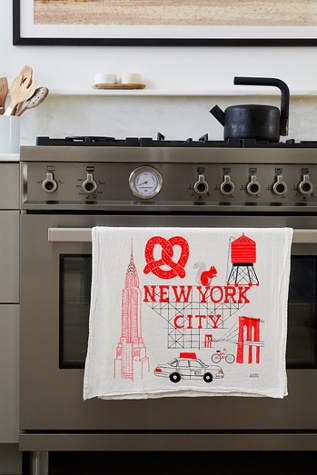 Claudia Pearson New York City Tea Towel at Free People in White