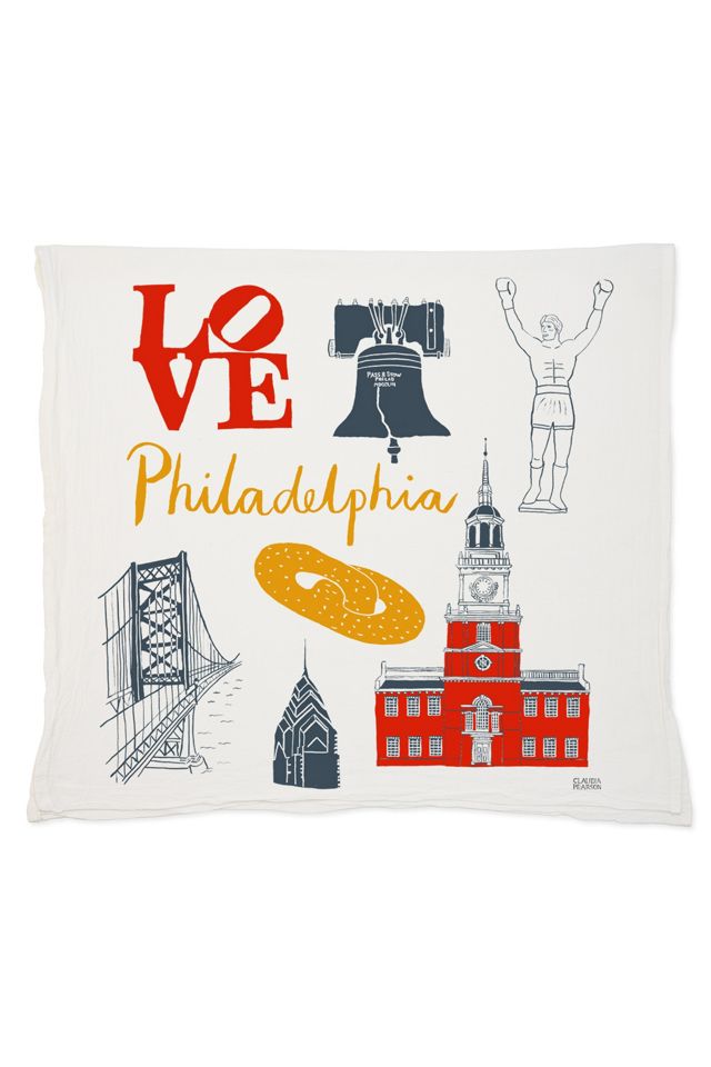 Claudia Pearson Philadelphia Tea Towel #1