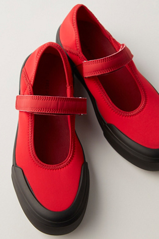 Sporty Mary Janes By FP Collection At Free People In Red, Size: US 8