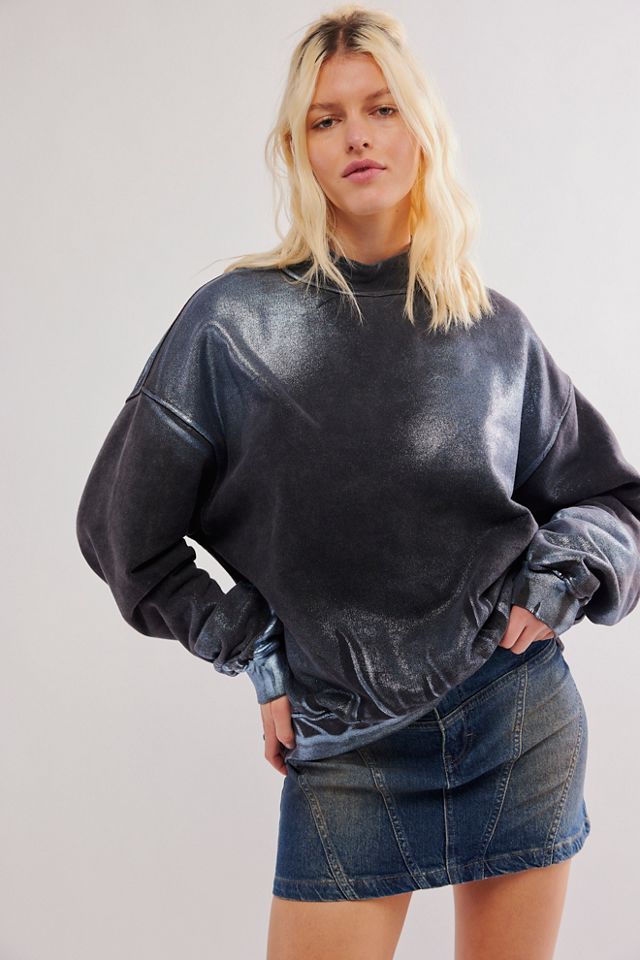 DIESEL / F-Alexan/スウェット/S/コットン/SLV/a13397// Diesel F-Alexan Sweatshirt | Free People UK