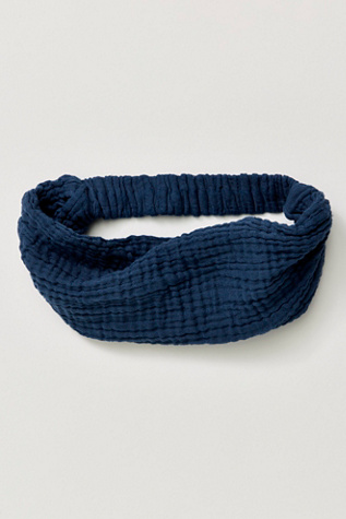Culture Club Soft Headband by Culture Shop at Free People in Navy
