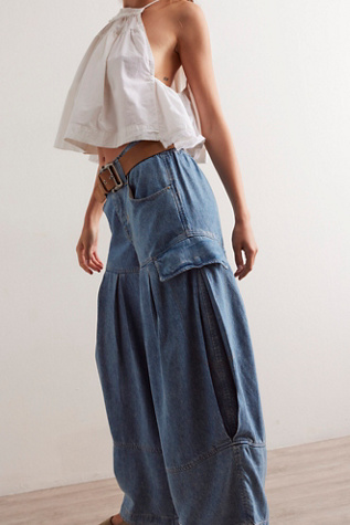 We The Free Soleil Balloon Jeans at Free People in Short, Size: XL Short