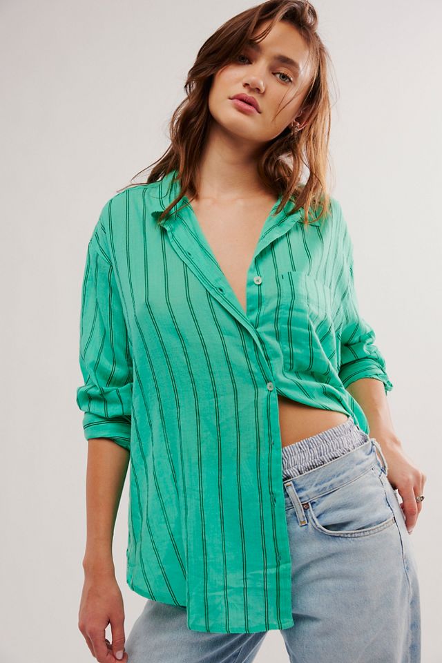 We The Free Nati Sheer Shirt | Free People